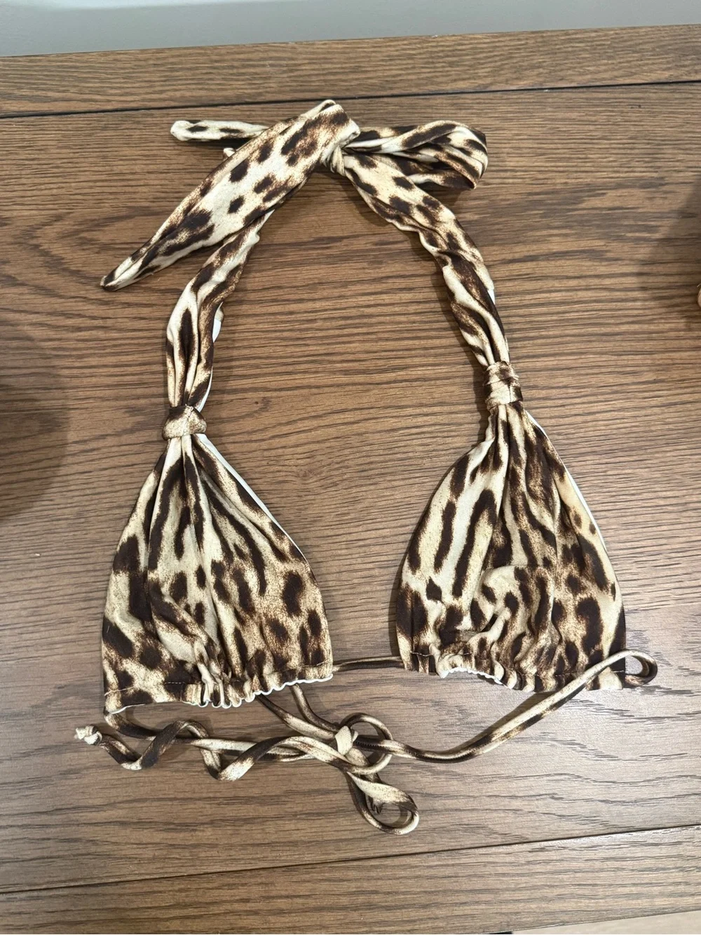 Monday Swimwear Tulum Leopard Bikini Top S/M